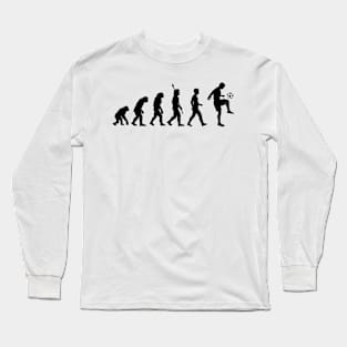 Evolution of the football player Long Sleeve T-Shirt